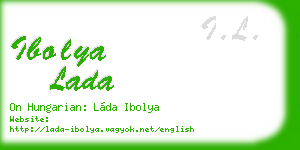 ibolya lada business card