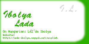 ibolya lada business card